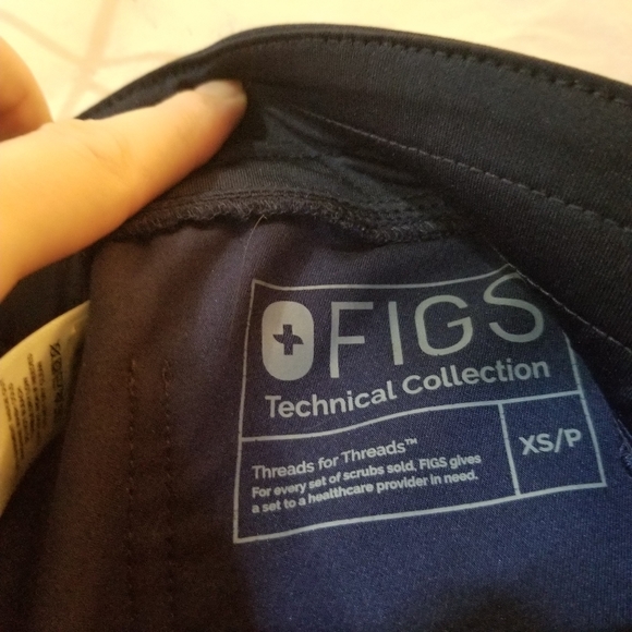 Figs Zamora jogger scrubs pant navy blue XS petite - Picture 10 of 10